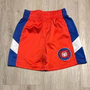 Marvel Red and Blue Spider Emblem Shorts